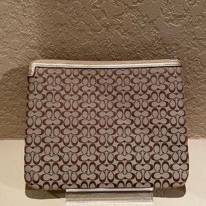 Coach Signature monogram iPad sleeve